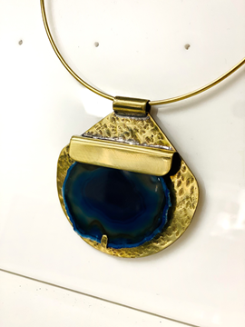 Imagen de Collar de Piedra Turin Azul