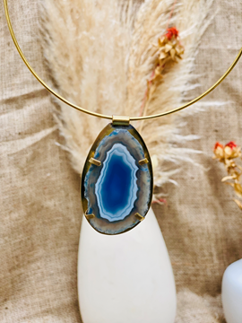 Imagen de Collar de Piedra Ancona Azul