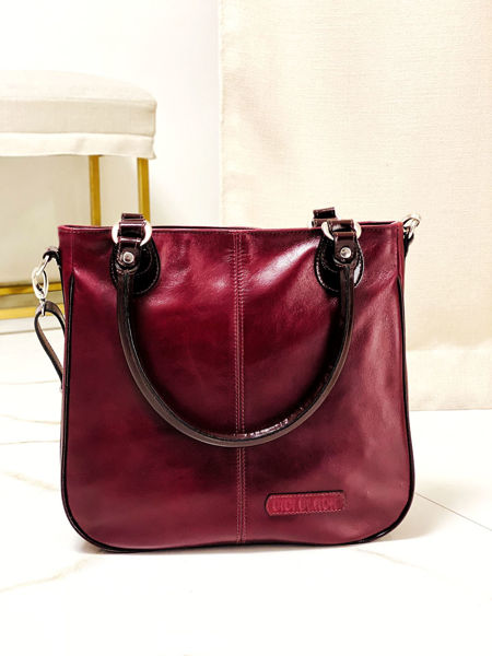 Imagen de Cartera Brit Bordo Milano Charol
