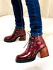 Imagen de Bota Bohr Bordo Charol