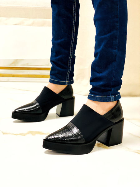 Imagen de Zapato Slytherin Negro Croco