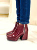 Imagen de Bota Bhaskara Bordo Charol