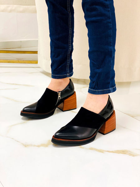 Imagen de Zapato Kidman Negro Nobuck Milano
