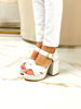 Imagen de Sandalia Thales Off White Charol