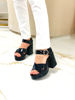 Imagen de Sandalia Thales Negro Charol
