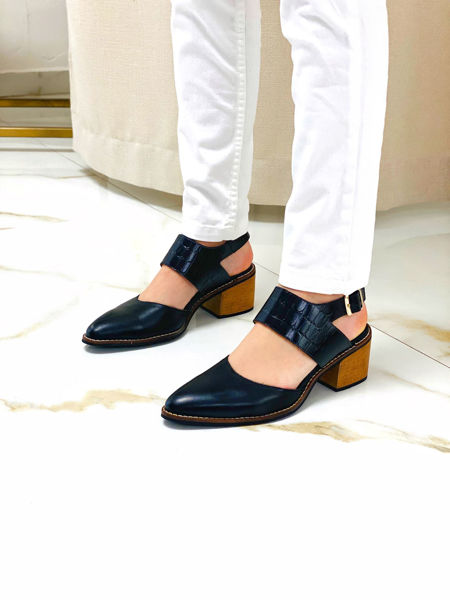 Imagen de Zapato Sophie Negro Croco