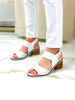 Imagen de Sandalia Emma Blanco Croco
