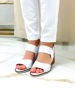 Imagen de Sandalia Emma Blanco Croco
