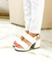 Imagen de Sandalia Toronto Blanco Lagarto Charol