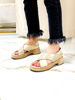 Imagen de Sandalia Depp Natural Milano Charol