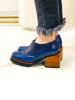 Imagen de Zapato Clooney Azul Milano Lagarto