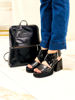 Imagen de Sandalia Aniston Negro Milano Charol