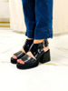 Imagen de Sandalia Aniston Negro Milano Charol