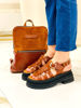Imagen de Sandalia Hanks Whisky Milano Gamuza