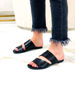 Imagen de Sandalia Newman Negro Croco