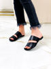 Imagen de Sandalia Newman Negro Croco
