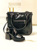 Imagen de Sandalia Aniston Negro Milano Charol