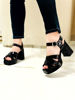 Imagen de Sandalia Glasgow Negro Charol