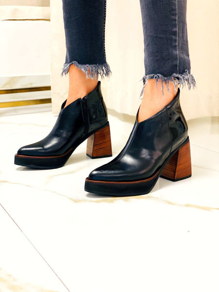 Imagen de Bota Da Vinci Negro Milano Charol
