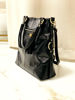 Imagen de Cartera Degas Negro Milano Lagarto