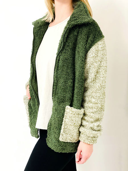 Imagen de Campera Dobson Verde Combinado