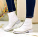 Imagen de Bota Krum Blanco Charol Lagarto