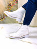 Imagen de Bota Krum Blanco Charol Lagarto