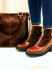 Imagen de Bota Krum Chocolate y Rojo