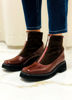 Imagen de Bota Krum Chocolate y Rojo