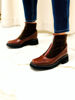 Imagen de Bota Krum Chocolate y Rojo