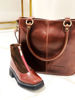 Imagen de Bota Krum Chocolate y Rojo