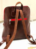 Imagen de Mochila Quidditch Chocolate y Rojo Gamuza