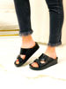 Imagen de Sandalia Fenice Negro Croco