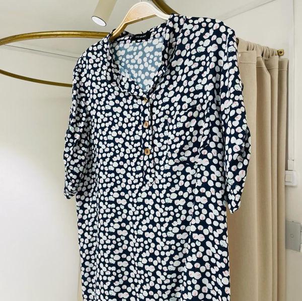 Imagen de Blusa Liv Estampada Azul
