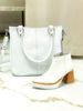 Imagen de Bota Britney Blanco Charol Lagarto