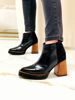 Imagen de Bota Britney Negro Charol Nobuck