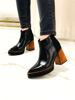Imagen de Bota Britney Negro Charol Nobuck