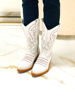 Imagen de Bota Texana Walker Blanco Craquelado