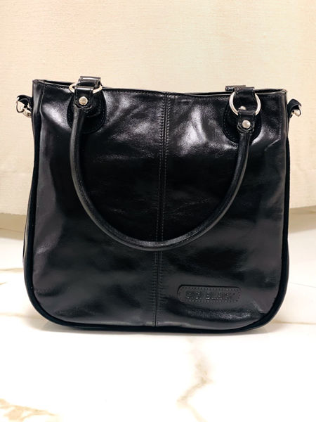 Imagen de Cartera Brit Negro Milano Nobuck