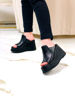 Imagen de Sandalia Brac Negro Lagarto