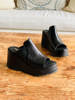 Imagen de Sandalia Brac Negro Lagarto