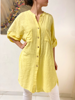 Imagen de Camisa Vestido Malibu Amarilla