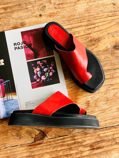 Imagen de Sandalia Sandler Rojo Milano