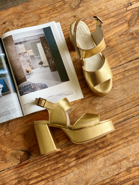 Imagen de Sandalia Wohler Dorado