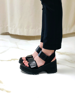Imagen de Sandalia Brucia Negro Nobuck