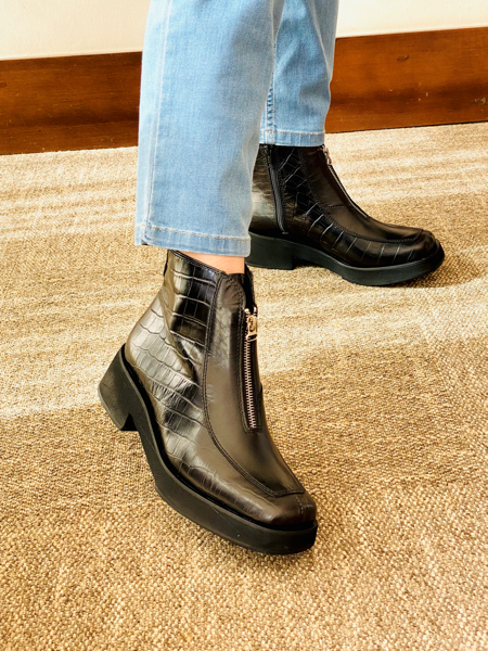 Imagen de Bota Stark Negro Croco Milano