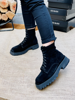 Imagen de Bota Davos Negro Nobuck