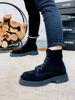 Imagen de Bota Davos Negro Nobuck