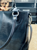 Imagen de Cartera Brit Negro Lagarto