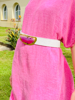 Imagen de Cinto de Piedra Blanco y Fucsia